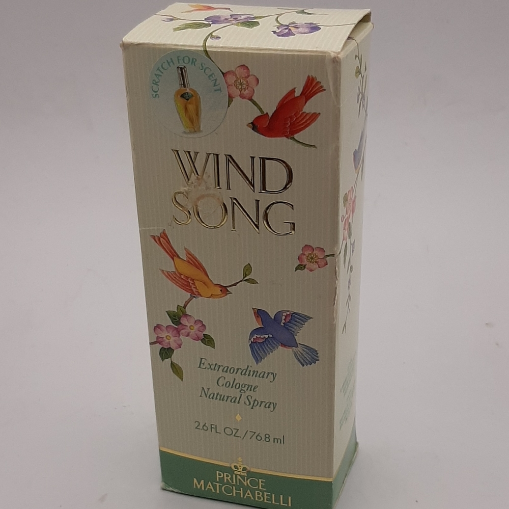1993 Wind Song Cologne Natural Spray By Prince Matchabelli 2.6 fl. oz. In Box
